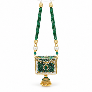 Kashmiri Square Clutch - Emerald