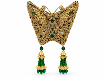 Royal Butterfly Tassel Clutch