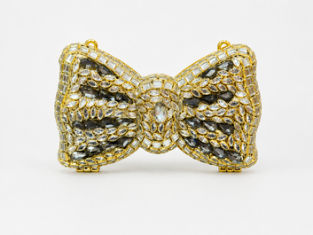 Bow Clutch-Kundan