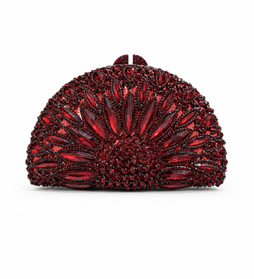 Premium Half Moon Metal Clutch