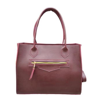 Red Wine Tote Handbag- 7779 Premium Quality