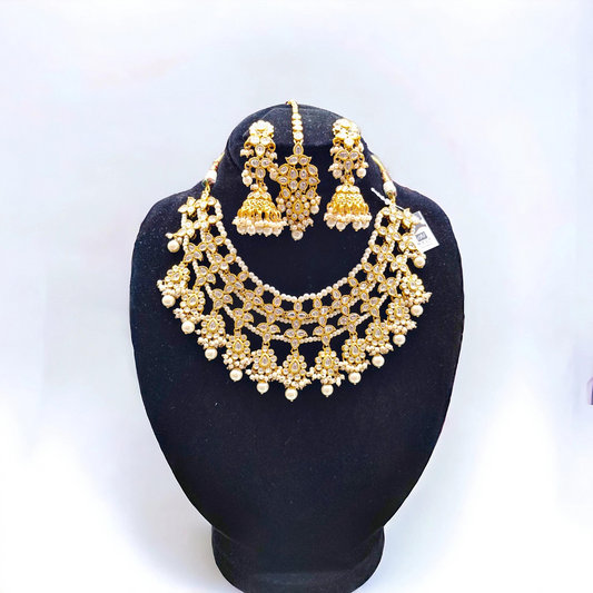 Plastic Kundan Ad Set- Jewelry Set OPOK