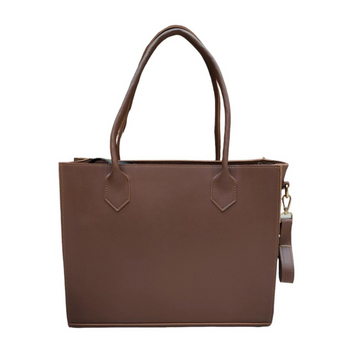 Dark Brown Tote Handbag- 7779 Premium Quality