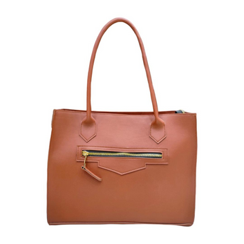 Chocolate Brown Tote Handbag- 7779 Premium Quality