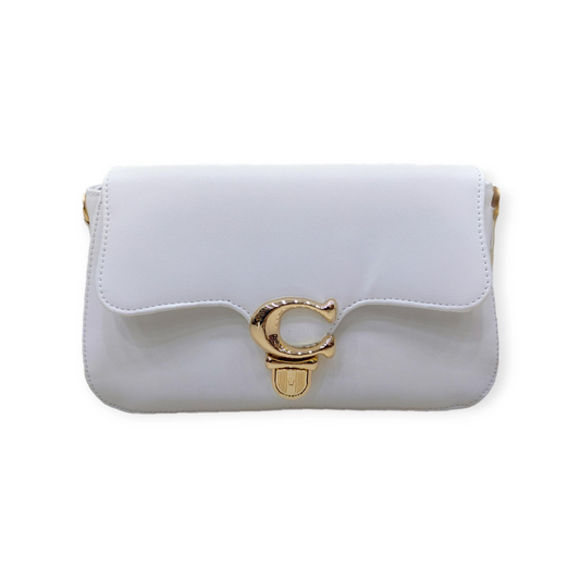 Premium Side Cross Body-7801 White